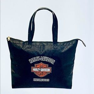 💀 NWT Authentic Harley Davidson Shopper Tote # 99114 Midnight 💀